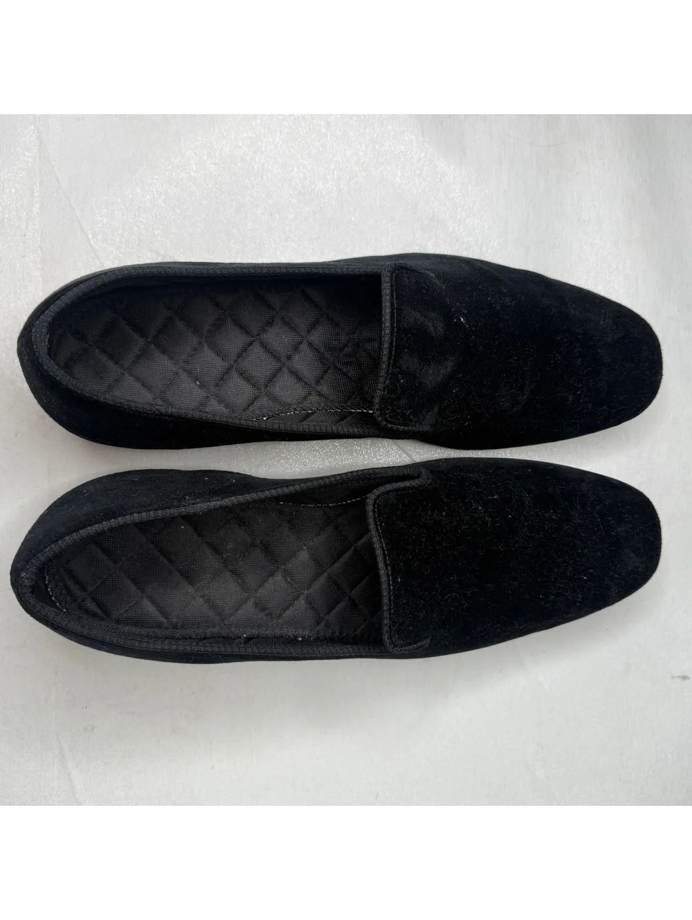 Peal & Co Brooks Brothers Mens 9.5 D Black Velvet Albert Slippers